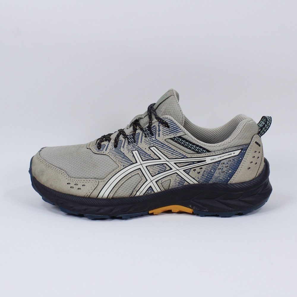 Asics GEL-Venture 9 Extra Wide Men's Size 8 Grey Blue Trail Running Shoes